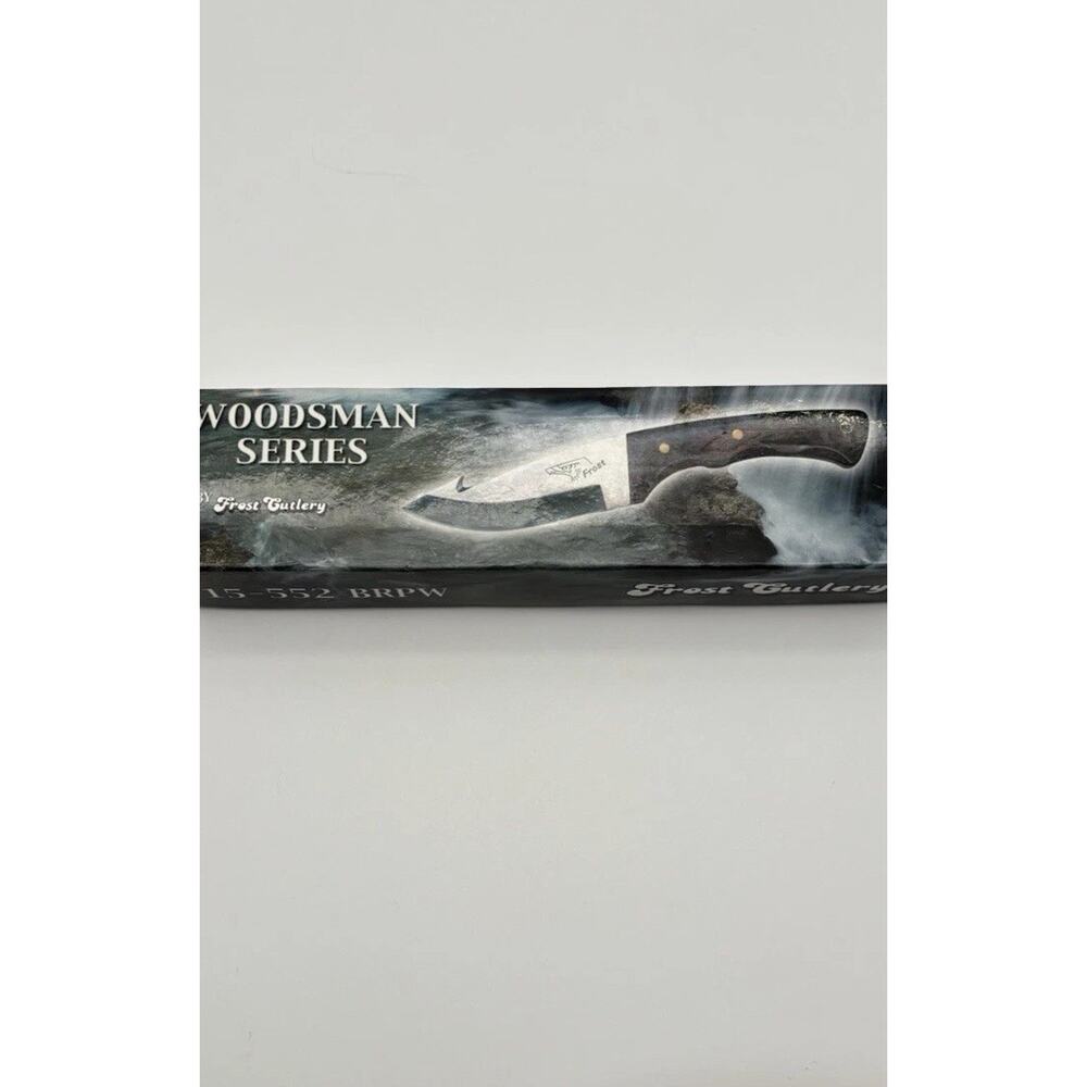 New. 8" Woodsman Series Guthook Blade Knife With Sheath Frost Cutlery
